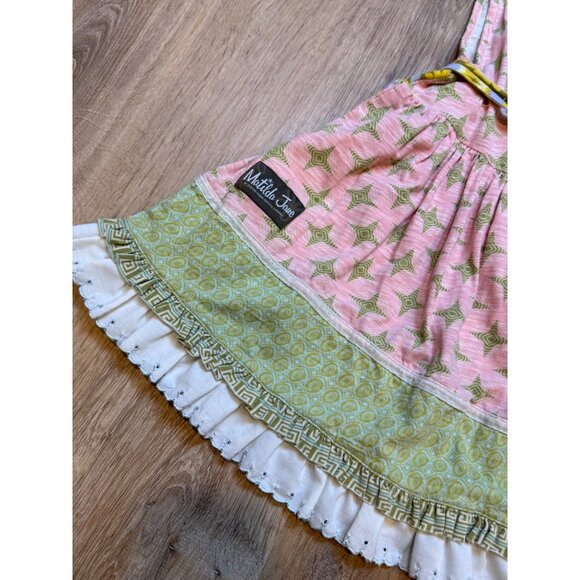 Matilda Jane‎ Serendipity Joanna Wrap Dress Sleeveless Ruffle Size 4 - Picture 6 of 7